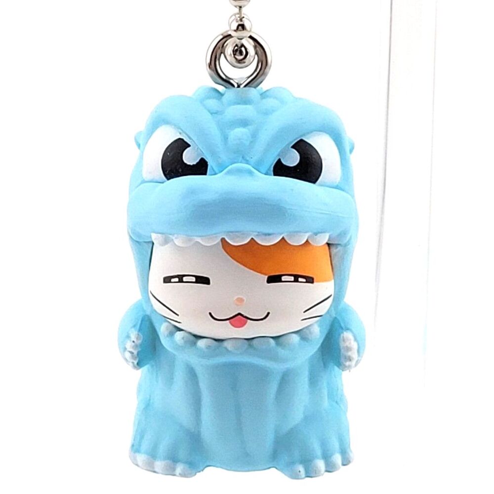 Hamtaro - Bandai Godzilla x Hamtaro Swing Blue Figure Keychain